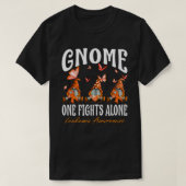 Gnome One vecht alleen tegen Leukemie Bewustmaking T-shirt (Design voorkant)
