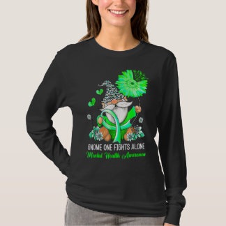 Gnome One vecht alleen tegen Mental Health Awarene T-shirt