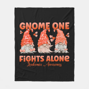 Gnome One vecht alleen tegen Oranje leukemie Bewus Fleece Deken