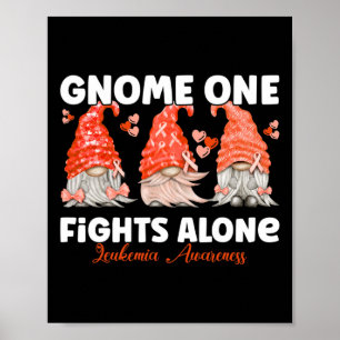 Gnome One vecht alleen tegen Oranje leukemie Bewus Poster