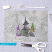 Gnome Paarse House Gold Confetti - Ontkoppeling Tissuepapier (Craft)