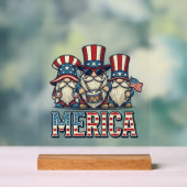 Gnome Patriote Merica Design Vectoriel Vintage_1 (Neutre)