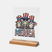 Gnome Patriote Merica Design Vectoriel Vintage_1 (Angle)