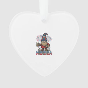 Gnome Patriotique Murica Design de Chemise Vintage