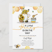 Gnome petite abeille à miel invitation à la douche (Devant)