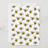 Gnome petite abeille à miel invitation à la douche (Dos)