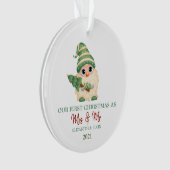 Gnome Pin Sylvestre Notre Premier Noël (devant)