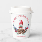 Gnome Pine Cones Papieren Bekers (Achterkant)