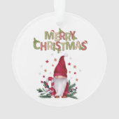 Gnome Pine Tree Branches Onze eerste Kerstmis Ornament (achterkant)