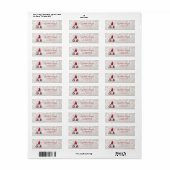 Gnome Pine Tree Branches Stars Glittery Bokeh Etiket (Full Sheet)