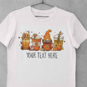 Gnome Pompoen Herfst T-shirt Retro Design Hallowee