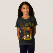 Gnome Pompoen Het is Herfst Y'all herfst grappige T-shirt (Voorkant volledig)