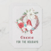 Gnome Pour la carte de vacances (Devant / Derrière)