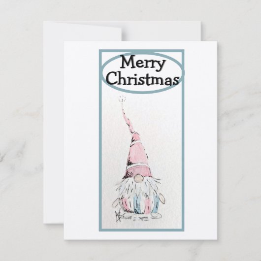 Gnome pour la carte des Fêtes (Devant)