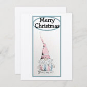 Gnome pour la carte des Fêtes (Devant / Derrière)