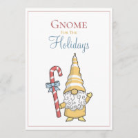 Gnome Pour Les Fêtes Carte Festive De Noël