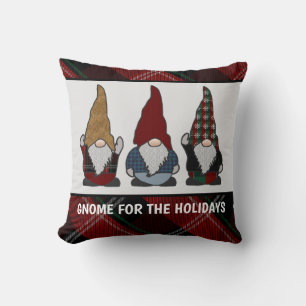Gnome pour les fêtes Oreiller de Noël