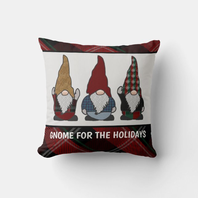 Gnome pour les fêtes Oreiller de Noël (Recto)