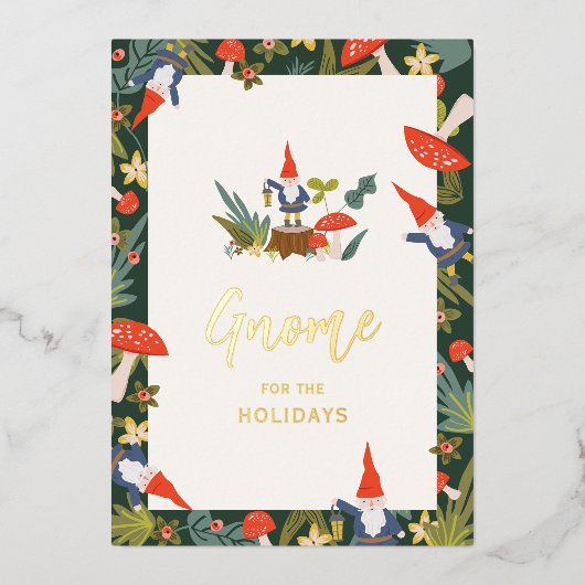 Gnome pour les vacances en or (Recto)