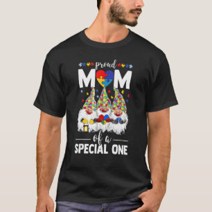 Gnome Proud Autism Mam van een speciale autisme Aw T-shirt