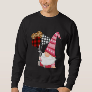 Gnome Red Black Leopard Balloon Valentijnsdag Trui