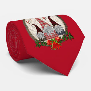Gnome Red Green Holly-Mannen voor kerstmis Stropdas