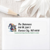 Gnome Return-adreslabel Etiket (Insitu)