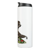 Gnome Riding a Sloth Thermosbeker (Geroteerd rechts)