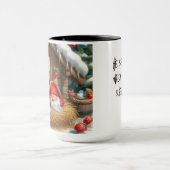 Gnome Sent Dormir Café de Noël Mug (Centre)