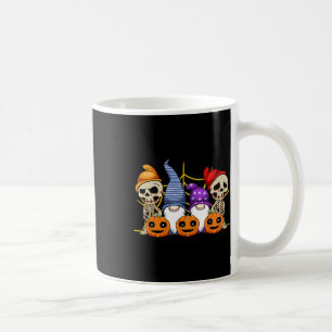 Gnome Skeleton Lazy Halloween Costume Cute Pumpkin Koffiemok