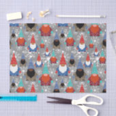 Gnome Snowflake Illustraties kerstpatroon Tissuepapier (Craft)