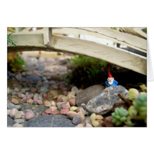 Gnome sous le pont, carte vierge