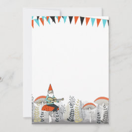 Gnome Spelen Guitar Uitnodiging