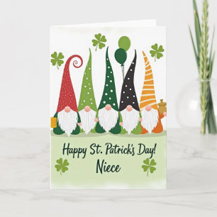 Gnome St. Patrick's Day Nichtenkaart Kaart
