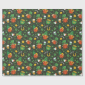Gnome St. Patrick's Day Wrapping Paper Cadeaupapier (Vlak)