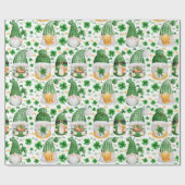 Gnome St. Patrick's Day Wrapping Paper Cadeaupapier (Vlak)