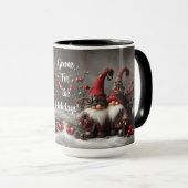 Gnome SteamPunk Christmas Coffee Mug Cup (Devant droit)