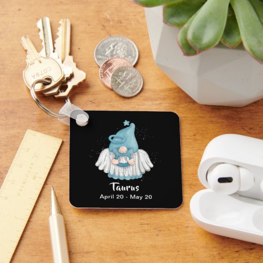 Gnome Stier Astrologie Teken Engel Sleutelhanger (Bureau)