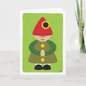 Gnome sur carte blanche verte (Devant)