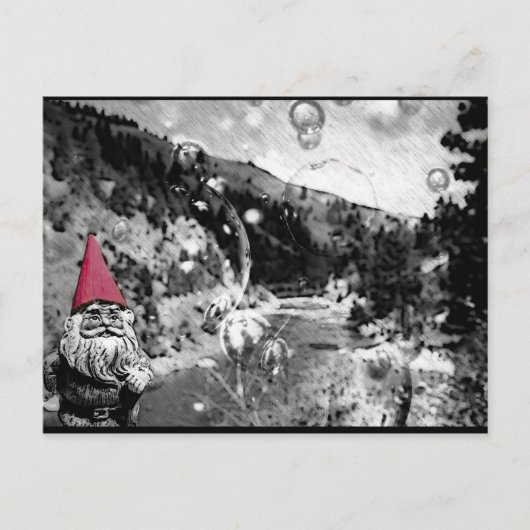 Gnome sur la carte postale routière (Devant)