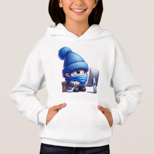 Gnome sur ordinateur (Devant)
