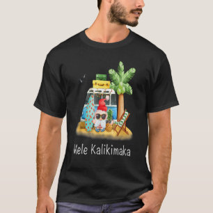 Gnome Surfboard Palm Beach Hawaiian Mele Kali T-shirt