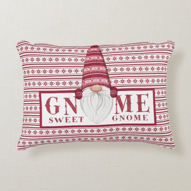 Gnome Sweet Gnome Accent Coussin (Devant)