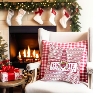 Gnome Sweet Gnome Accent Pillow Kussen