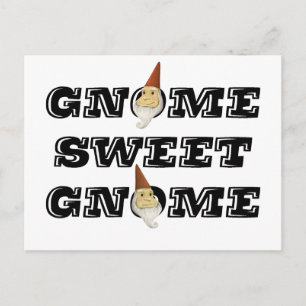 Gnome Sweet Gnome Grappig briefkaart