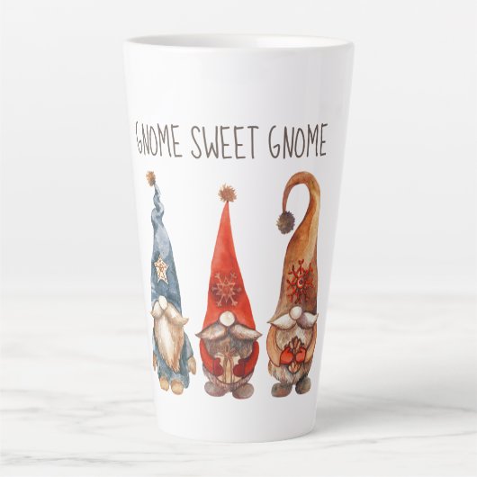 Gnome Sweet Gnome Latte Mok (Voorkant)