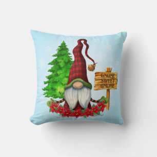 Gnome Sweet Gnome Winter Throw Kussen