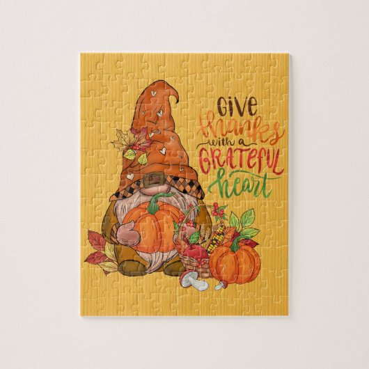 Gnome Thanksgiving Puzzle (Vertical)