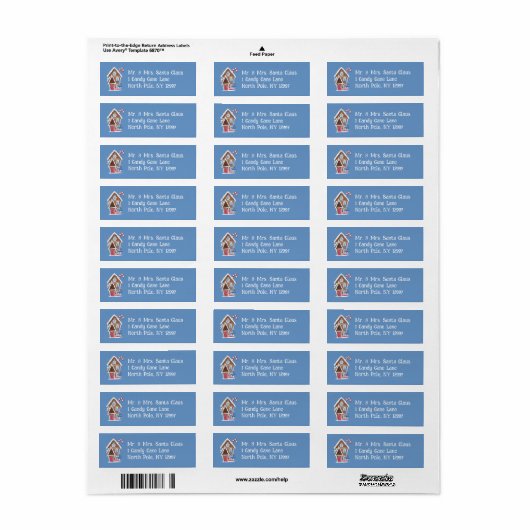 Gnome thuis etiket (Full Sheet)