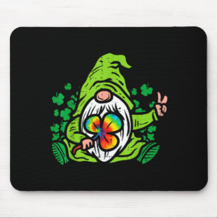 Gnome Tie Dye Shamrock Clover St. Patrick's Dag Hi Muismat